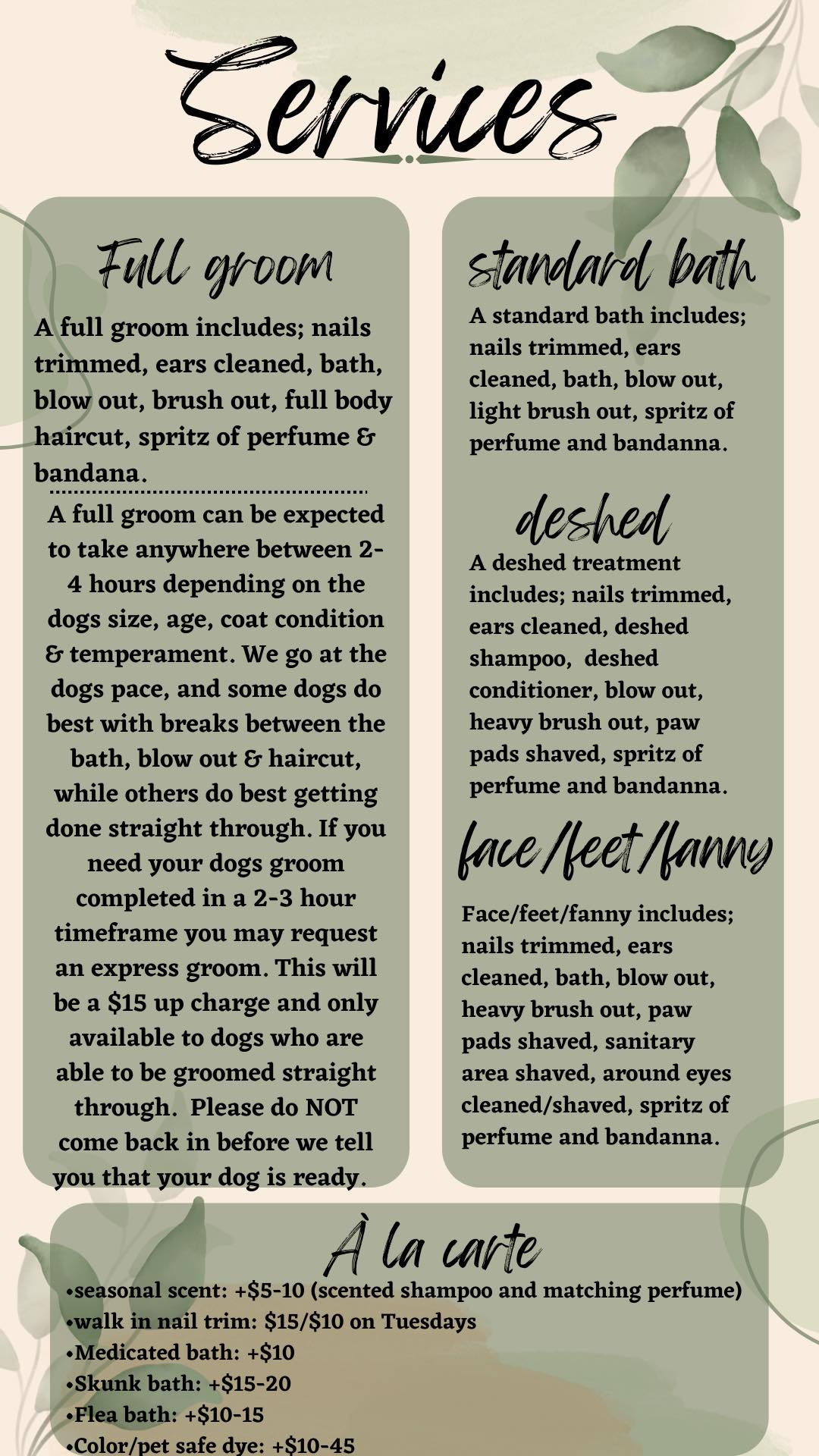 Online booking - Bark, Bath & Beyond